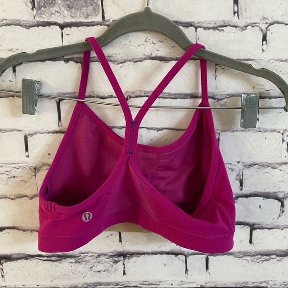 lululemon athletica Other - Lululemon Athletica Flow Y Bra Magenta SZ 4